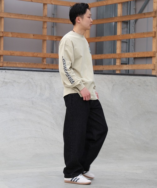 TOY MACHINE(トイ マシーン)の「TOY MACHINE/トイマシーン ロングパンツ デニム MTMPGPT2(デニムパンツ・メンズ・ダークインディゴブルー/ストライプ/ブラック・M/L)」の9枚目の写真
