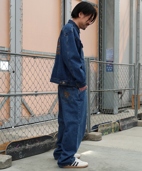 TOY MACHINE(トイ マシーン)の「TOY MACHINE/トイマシーン ロングパンツ デニム MTMPGPT2(デニムパンツ・メンズ・ダークインディゴブルー/ストライプ/ブラック・M/L)」の17枚目の写真