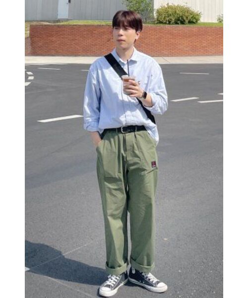 LENGAGEMENT（ランガージュマン）の「ワイドペルティグチノパンツ[カーキ]（その他パンツ・レディース・その他・L/M/S）」の7枚目の写真