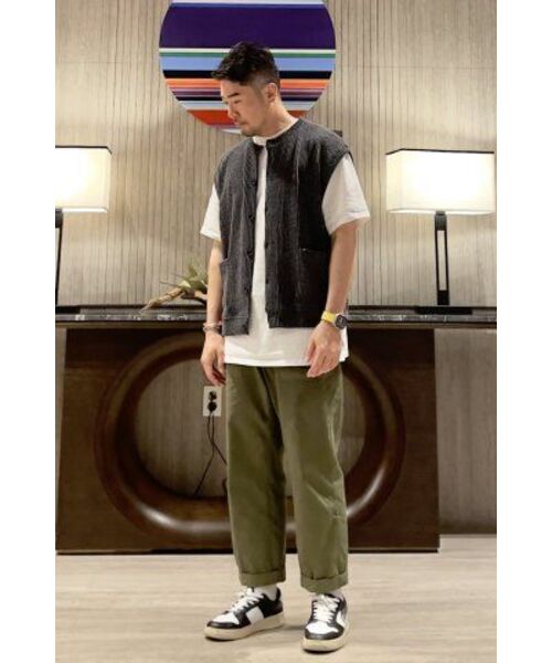 LENGAGEMENT（ランガージュマン）の「ワイドペルティグチノパンツ[カーキ]（その他パンツ・レディース・その他・L/M/S）」の10枚目の写真