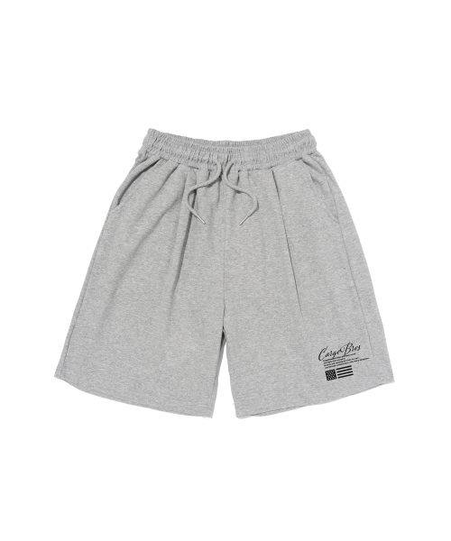 CARGOBROS(カーゴブロス)の「レタリングロゴショートパンツ(グレー)(その他パンツ・メンズ・その他・M/L/XL)」の1枚目の写真