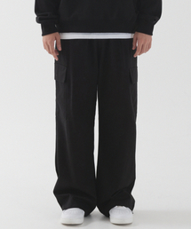 PIANER（ピアネール）の「ストリングワイドコットンカーゴパンツ（ブラック）（その他パンツ）」