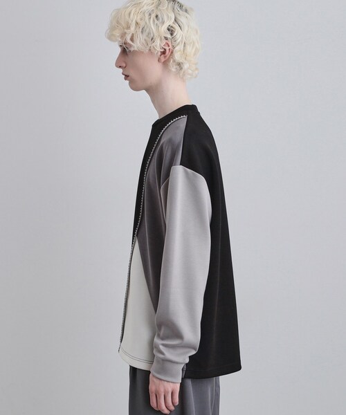 tk.TAKEO KIKUCHI（ティーケータケオキクチ）の「ダイヤゴナルブランケットカットソー（Tシャツ/カットソー・メンズ・ホワイト系5/ブラック系4/ブルー系4・03/01/02）」の18枚目の写真