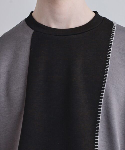 tk.TAKEO KIKUCHI（ティーケータケオキクチ）の「ダイヤゴナルブランケットカットソー（Tシャツ/カットソー・メンズ・ホワイト系5/ブラック系4/ブルー系4・03/01/02）」の20枚目の写真