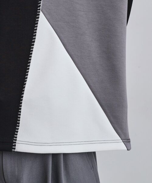 tk.TAKEO KIKUCHI（ティーケータケオキクチ）の「ダイヤゴナルブランケットカットソー（Tシャツ/カットソー・メンズ・ホワイト系5/ブラック系4/ブルー系4・03/01/02）」の22枚目の写真