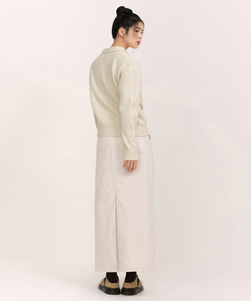 MUSINSA STANDARD WOMAN（ムシンサスタンダードウーマン）の「ウィメンズ 11W コーデュロイマキシスカート [クリーム]（スカート・レディース・その他・SMALL/MEDIUM/X-SMALL/LARGE）」の3枚目の写真