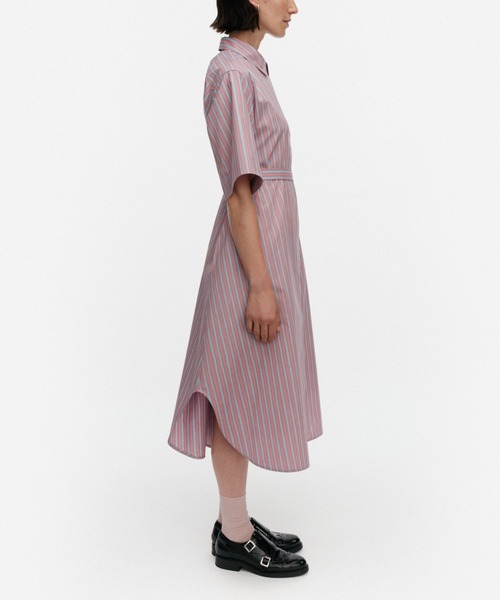 marimekko（マリメッコ）の「Paperi Piccolo / shirt dress（ワンピース・レディース・ライトピンク・36/38/32/34/40）」の3枚目の写真