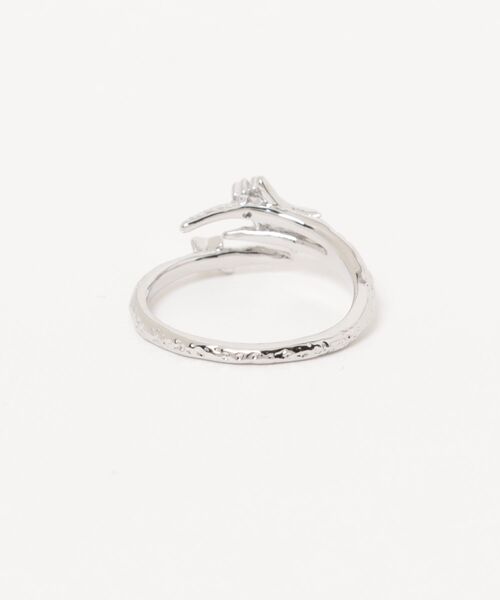 ARCHIVER(アーカイバ)の「【Bz】Y2Kスターダストモチーフアクリルストーンリング シングル ユニセックス(MA/EKW136)(リング・レディース・シルバー・FREE)」の8枚目の写真