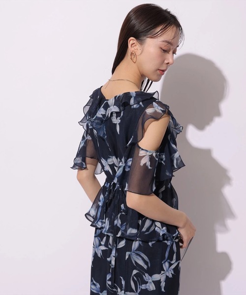 Mystrada（マイストラーダ）の「リボンブロッサムワンピース（ワンピース・レディース・ライトブルー/ネイビー/ピンク・38/36/34）」の10枚目の写真