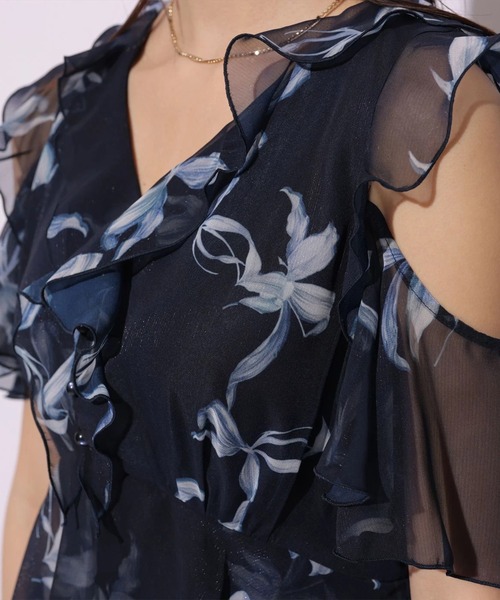 Mystrada（マイストラーダ）の「リボンブロッサムワンピース（ワンピース・レディース・ライトブルー/ネイビー/ピンク・38/36/34）」の12枚目の写真