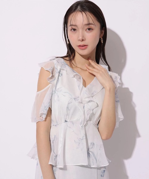 Mystrada（マイストラーダ）の「リボンブロッサムワンピース（ワンピース・レディース・ライトブルー/ネイビー/ピンク・38/36/34）」の22枚目の写真