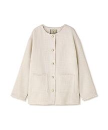 N.（N. Natural Beauty Basic） | オーバーツイードジャケット(ノーカラージャケット)