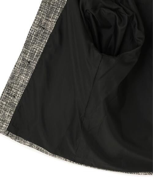 N.（N. Natural Beauty Basic）（エヌエヌナチュラルビューティーベーシック）の「オーバーツイードジャケット（ノーカラージャケット・レディース・ブラック系その他/ホワイト系その他・MEDIUM/SMALL）」の3枚目の写真