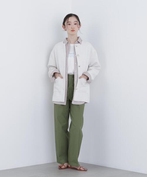 N.（N. Natural Beauty Basic）（エヌエヌナチュラルビューティーベーシック）の「オーバーツイードジャケット（ノーカラージャケット・レディース・ブラック系その他/ホワイト系その他・MEDIUM/SMALL）」の16枚目の写真
