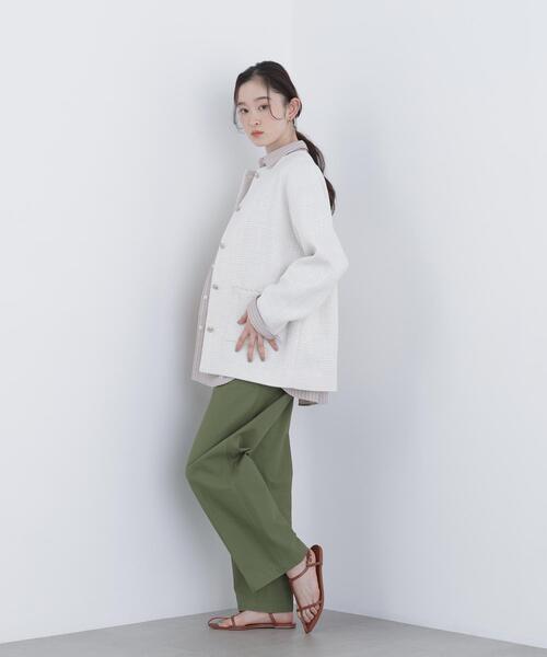 N.（N. Natural Beauty Basic）（エヌエヌナチュラルビューティーベーシック）の「オーバーツイードジャケット（ノーカラージャケット・レディース・ブラック系その他/ホワイト系その他・MEDIUM/SMALL）」の17枚目の写真