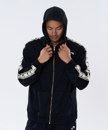 TURTLEBACK（タートルバック）の「シンボルテープフードジップアップ（ブラック）（ジャージ）」