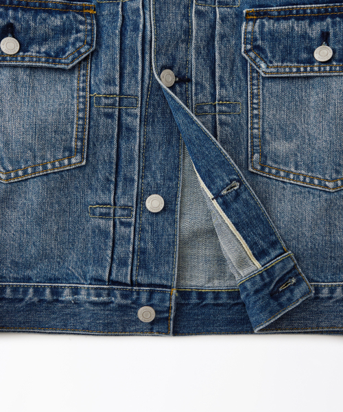 OUTSTANDING(アウトスタンディング)の「SELVEDGE DENIM 2ND JACKET_REPAIR BLUE(デニムジャケット・メンズ・その他・MEDIUM/SMALL/LARGE)」の7枚目の写真