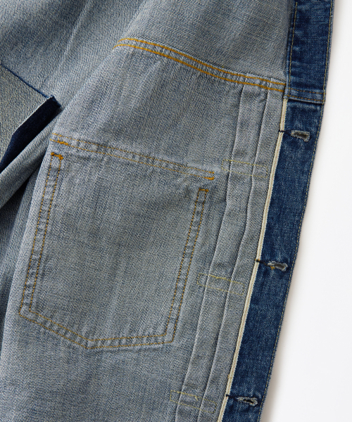 OUTSTANDING(アウトスタンディング)の「SELVEDGE DENIM 2ND JACKET_REPAIR BLUE(デニムジャケット・メンズ・その他・MEDIUM/SMALL/LARGE)」の6枚目の写真