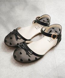 apres les cours | ハート刺繍メッシュサンダル(サンダル)