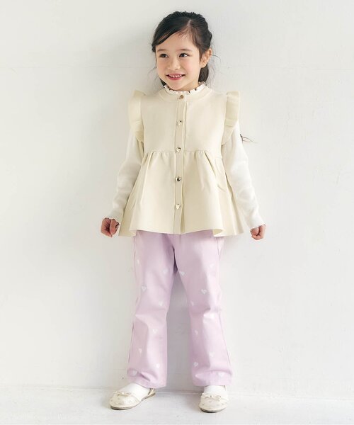 apres les cours（アプレレクール）の「ハート刺繍メッシュサンダル（サンダル・キッズ・ブラック/アイボリー・16/15 /14/19/18/17）」の13枚目の写真