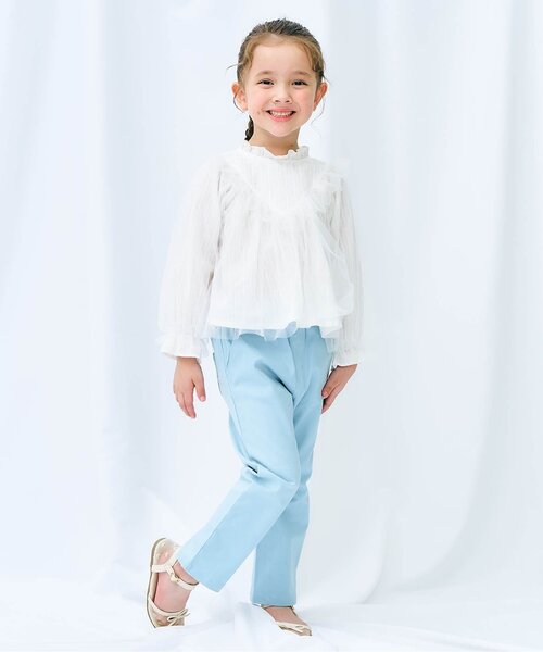 apres les cours（アプレレクール）の「ハート刺繍メッシュサンダル（サンダル・キッズ・ブラック/アイボリー・16/15 /14/19/18/17）」の16枚目の写真