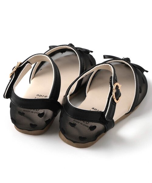 apres les cours（アプレレクール）の「ハート刺繍メッシュサンダル（サンダル・キッズ・ブラック/アイボリー・16/15 /14/19/18/17）」の19枚目の写真