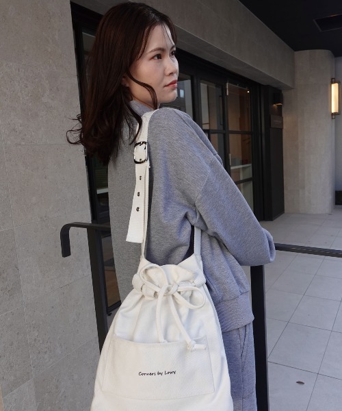 CORNERS（コーナーズ）の「ハーフジップスウェット【セットアップ可能】（スウェット・レディース・グレー/ブラック/オートミール・M）」の5枚目の写真