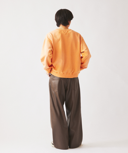 JOURNAL STANDARD relume(ジャーナルスタンダード レリューム)の「フェイクレザー ワイドストレート イージーパンツ(その他パンツ・メンズ・ブラック/ブラウン系その他・MEDIUM/LARGE)」の15枚目の写真