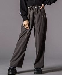 ZIDDY | チラレースウエストワイドパンツ(130~160cm)(その他パンツ)