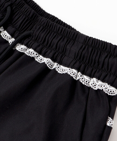 ZIDDY（ジディ）の「チラレースウエストワイドパンツ(130~160cm)（その他パンツ・キッズ・グレー/ブラック・140cm/FREE/150cm/130cm）」の17枚目の写真