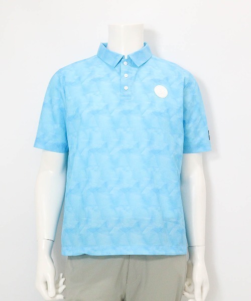 archivio(アルチビオ)の「<MENS>プリズム柄撥水ポロシャツ(ポロシャツ・メンズ・ライトパープル/ライトブルー/ブルー・M/L/LL)」の4枚目の写真