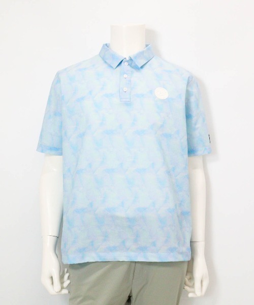 archivio(アルチビオ)の「<MENS>プリズム柄撥水ポロシャツ(ポロシャツ・メンズ・ライトパープル/ライトブルー/ブルー・M/L/LL)」の6枚目の写真