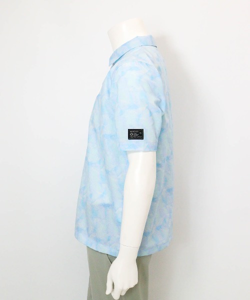 archivio(アルチビオ)の「<MENS>プリズム柄撥水ポロシャツ(ポロシャツ・メンズ・ライトパープル/ライトブルー/ブルー・M/L/LL)」の7枚目の写真