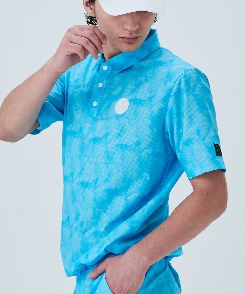 archivio(アルチビオ)の「<MENS>プリズム柄撥水ポロシャツ(ポロシャツ・メンズ・ライトパープル/ライトブルー/ブルー・M/L/LL)」の13枚目の写真