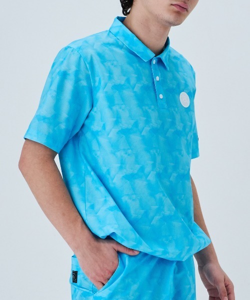 archivio(アルチビオ)の「<MENS>プリズム柄撥水ポロシャツ(ポロシャツ・メンズ・ライトパープル/ライトブルー/ブルー・M/L/LL)」の15枚目の写真