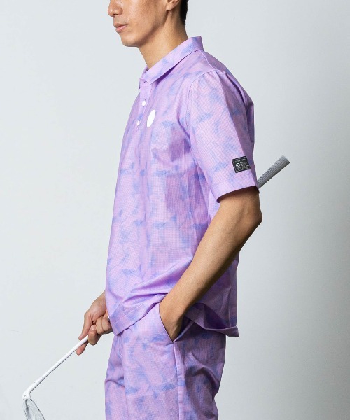 archivio(アルチビオ)の「<MENS>プリズム柄撥水ポロシャツ(ポロシャツ・メンズ・ライトパープル/ライトブルー/ブルー・M/L/LL)」の18枚目の写真
