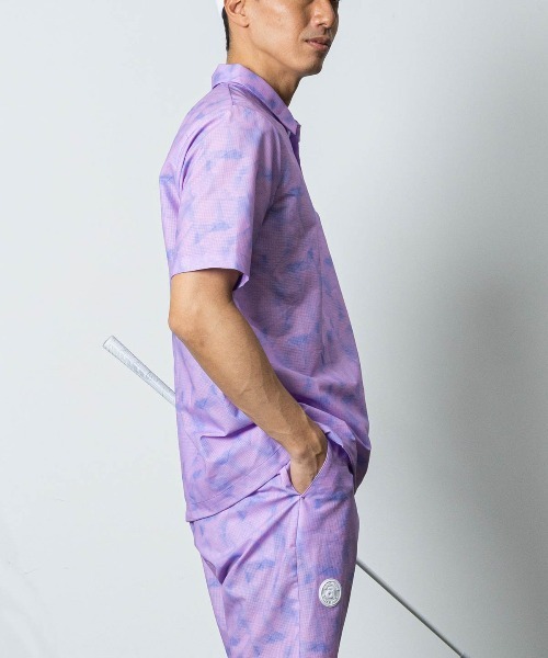 archivio(アルチビオ)の「<MENS>プリズム柄撥水ポロシャツ(ポロシャツ・メンズ・ライトパープル/ライトブルー/ブルー・M/L/LL)」の20枚目の写真