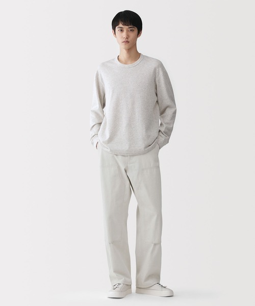 MUJI Labo（ムジラボ）の「〔MUJI Labo〕紳士　再生コットンダブルニーパンツ（その他パンツ・メンズ・オフホワイト・M/L/S）」の2枚目の写真