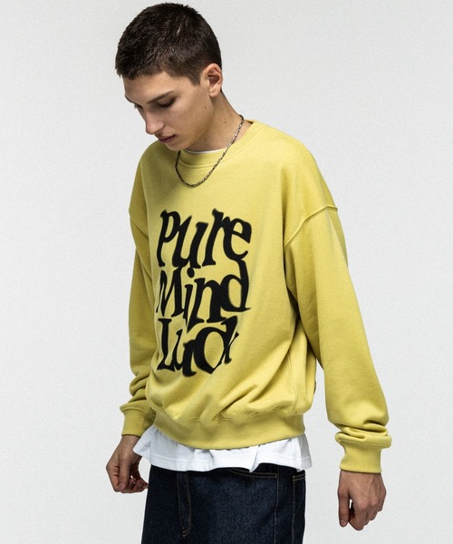 ILL'S（イルズ）の「GRAPHIC PULLOVER SWEAT / グラフィックプリント プルオーバー クルースウェット メンズ レディース ユニセックス（スウェット・メンズ・イエロー/ブラック/スカイブルー・M/L）」の4枚目の写真