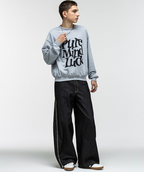 ILL'S（イルズ）の「GRAPHIC PULLOVER SWEAT / グラフィックプリント プルオーバー クルースウェット メンズ レディース ユニセックス（スウェット・メンズ・イエロー/ブラック/スカイブルー・M/L）」の14枚目の写真