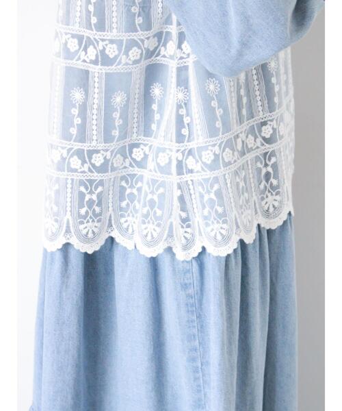 Samansa Mos2（サマンサ モスモス）の「裾スカラップレースベスト（シャツ/ブラウス・レディース・オフホワイト/ブラック・F）」の19枚目の写真