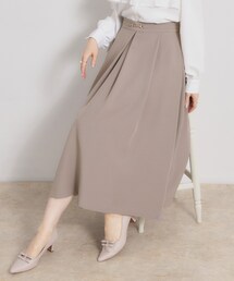 couture brooch | 【洗える・通勤】ビットベルト タックスカート(スカート)