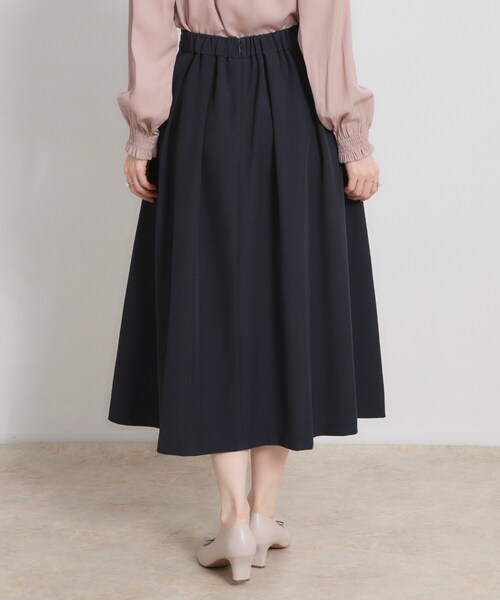 couture brooch（クチュールブローチ）の「【洗える・通勤】ビットベルト タックスカート（スカート・レディース・ブラウン系その他/ネイビー・36/40/38/42）」の20枚目の写真