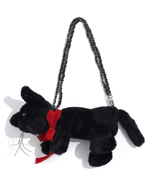 mmts(マミタス)の「"ミュウ" ぬいぐるみ BAG 旅行 猫 ユニセックス ライブ ギフト 推し活 バッグ(トートバッグ・レディース・ブラック・ONE SIZE)」の6枚目の写真