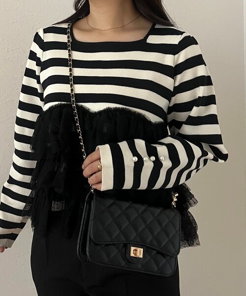 prose verse(プロズヴェール)の「ミニチェーンショルダーバッグ(トートバッグ・レディース・ブラック/ピンク/レッド/シルバー・FREE)」の5枚目の写真