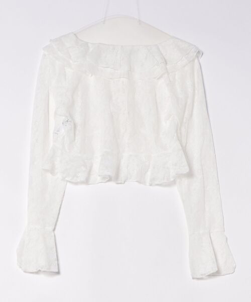 one way（ワンウェイ）の「レースフリルカーデ（シャツ/ブラウス・レディース・ベージュ/ホワイト/ブラック・FREE）」の8枚目の写真