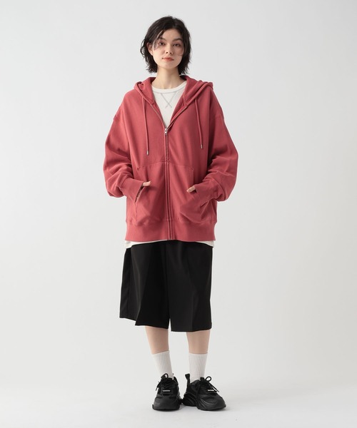 GEORGE'S(ジョージズ)の「加工オーバーZIPパーカー(パーカー・メンズ・レッド/スミクロ・MEDIUM/LARGE)」の12枚目の写真