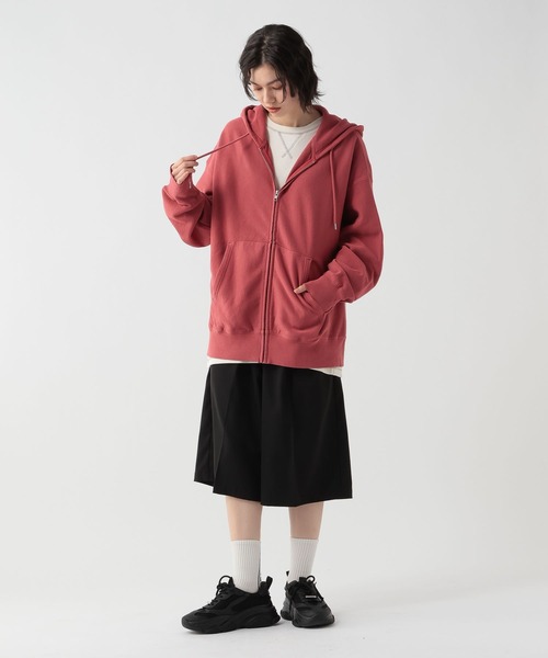GEORGE'S(ジョージズ)の「加工オーバーZIPパーカー(パーカー・メンズ・レッド/スミクロ・MEDIUM/LARGE)」の13枚目の写真