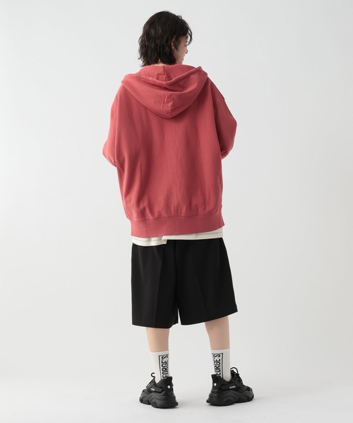 GEORGE'S(ジョージズ)の「加工オーバーZIPパーカー(パーカー・メンズ・レッド/スミクロ・MEDIUM/LARGE)」の15枚目の写真