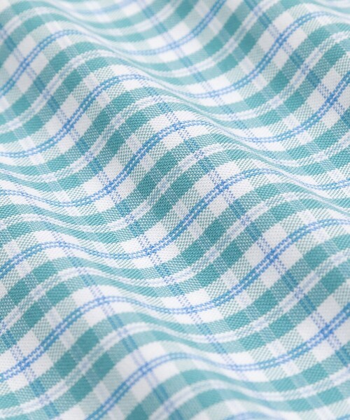 BROOKS BROTHERS(ブルックスブラザーズ)の「ストレッチオックスフォード GFロゴ シーズナルパターン カジュアルシャツ Regular Fit(シャツ/ブラウス・メンズ・ライトブルー/グリーン/ホワイト×レッド・LARGE/MEDIUM/X-LARGE/SMALL/X-SMALL)」の9枚目の写真